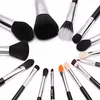 Jessup Pro 15st Makeup Brushes Set Black/Silver Cosmetic Make Up Powder Foundation Eyeshadow Eyeliner Lip Brush Tool 220623