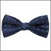 Boogbladen mode -accessoires mannen modabele vlinderfeest zakelijk huwelijk tie snoep solide kleur vrouwelijk mannelijke bowknot dhjxq