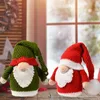 Décorations de Noël Couleur vive Mignon Gnome Peluche Poupée Décoration Texture douce Chapeau de queue de nain Design pour la célébration de Noël