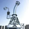 Showerhead Glass Bongs Beaker Fab Egg Hookahs Swiss Perc Water Pipes 9" Tall 4mm Oil Dab Rigs 14mm Female Joint With Bowl Recycler