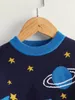 Kleinkind-Jungen-Pullover mit Raketen-Sternmuster