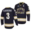 Sj98 CeoNotre Dame Fighting Irish 2022 Finali regionali NCAA Navy Hockey Jersey Landon Slaggert Matt Galajda Jesse Lansdell Max Ellis Leivermann