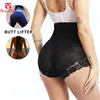 GUUDIA Shaper Panties Sexy Lace Shapers Body Shaper with Zipper Double Control Panties Women Shapewear Sexy Lace Waist Trainer 220813