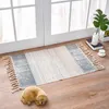 Carpets Fabric Braided Entrance Door Mat Hallway Porch Table Anti-slip Tassel Kitchen Rug 60x90cmCarpets