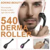 Microneedle Roller Dermaroller 540 Echte naalden Titanium anti -haarverlies Behandeling Haar Hergroei van 0,2 mm tot 3,0 mm Lengte 540pins Skin Nurse System