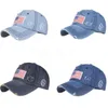 USA Kowbojowe kapelusze Trump American Baseball Caps myted w trudnej sytuacji flagi amerykańskie Sunshade Party Hat DD220