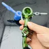 Smoking Pipes Aeecssories Glass Hookahs Bongs Classic colored thickened glass pipe is easy to use