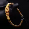 Bedelarmbanden eenvoudige vijfkleuren streamer nationale wind tibetaanse stijl multolored Chinese knoop hand touw vlecht bracelet vrouw kent22