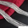 Bulk 2MM seitliche Halskette aus Sterlingsilber mit kubanischen Gliederketten für Damen Herrenschmuck Zoll