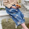 Milancel Spring Kids Clothing милая собака для девочек джинсы джинсы для девочек штаны корейские повседневные детские брюки 220512