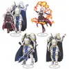 Keychains Anime Bone Knight in een andere wereldavontuurstandaard Acryl -figuur Yak Eliane Standing Model Desk Decor Cosplay GiftKeyChains