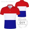 Katatia koszulka polo DIY darmowa nazwa niestandardowa HRV Polo Shirt Nation Flag Choroban Country Hrvatska Republic Print Po odzież 220702
