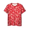 Męskie dresy dla mężczyzn zabawne 3D z pełnym drukiem Bandana Red Paisley T-shirt/bluza/zamek błoto/cienki kurtka/spodnie Four Seasons Casual