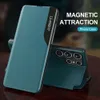 s22ultra case smart window view leather flip phone cover for samsung galaxy s 22 s22 ultra pro plus 5g magnetic book stand coque