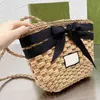 Shoulder Bag Weaving Bag Woman Bags Vintage Summer Designer Handbags Tote Women Woven Handbag Shopping Bags Travel Beach Purse Wicker Hand