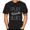 Herren T-Shirts Herren T-Shirt Mundharmonika Instrument Blues Musiker Mundharmonika(2) T-Shirt Damen T-Shirt