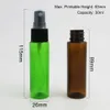 50 X 30ml Empty Clear Amber blue PET plastic perfume bottle 1OZ Plastic Spray Fragrance Atomizer Containers