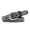 Belts 43'' Punk Style Women PU Leather With Simple Round RivetsBelts