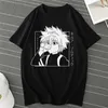 Uomo Donna T-shirt Top Kawaii Hunter X Maglietta Killua Zoldyck Girocollo aderente Morbido Anime Manga Tee Shirt Abbigliamento 220618