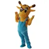 Disfraz de mascota de jirafa de Halloween Personaje de tema de dibujos animados de calidad superior Adultos Tamaño Carnaval de Navidad Fiesta de cumpleaños Traje al aire libre
