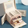 Jewelry Packaging Box Casket For Exquisite Makeup Case Organizer Container es Graduation Birthday Gift LJ200812