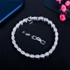 Charm Fashion AAA Cubic Zirconia Womens Tennis bracelet 18k Gold Silver Bracciali Bracciale in rame Gioielli firmati di lusso Per le donne Party Friend Regalo per adolescenti