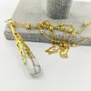 Pendant Necklaces Necklace Point Pendulum Column Reiki Healing Chakra Jewelry Dowsing Pyramid Gold CharmsPendant Godl22