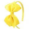 4.7 Inch Solid Big Bow Headband Hair Band For Children Girls Hair Bows Hair Hoop Grosgrain Ribbon New Handmade Accessories