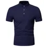 Men's Polos Solid Colour Short Sleeve Shirt Men Summer High Quality Brand Shirts Casual Business Cozy MenMen's Men'sMen's