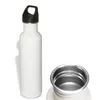Metal Sports Water Kitchen Drinkware 600 ml Personalizar a imagem de texto em aço inoxidável personalizar garrafa de aço 220706