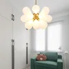 Pendant Lamps Modern Led Big Ceiling Chandelier White Blue Pink El Living Room Hanging LampPendant