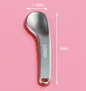 Wholesale Spoons Curved Cosmetic Spatula Scoops Makeup Mask Spatulas Facial Cream Spoon for Mixing and Sampling KD1