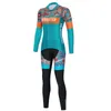 2023 Pro Women Winter Cycling Jersey Set Long Sleeve Mountain Bike Cycling Clothing Breathable MTB Bicycle Clothes Wear Suit B17184F