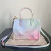 Sacs à bandoulière HH SPRING IN THE CITY Sunrise Pastel Onthego PM 25CM Totes Bag M59856 Coloré Womens On The Go COLLECTION Rose Coated