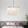 Pendant Lamps Nordic Black Feather Lamp Shades Lights For Clothing Store Bedroom Art Deco Cafe Hanging Light Fixture Led Luminaire E27Pendan