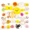 10 20 30 PCS Kawaii Squishy Food Slow Rising Mini Soft Random Anti Anti Lests Squeeze Toys Cake Cake Truck Toy 220531