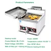 Matbearbetningsutrustning Stekt kycklingben och vingar Pommes fritesutrustning Effektiv bordselektriska Fryer Commercial Large Capacity masugn