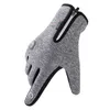 Warm Winter Cycling Gloves Waterproof Windproof Other Home Textile Non-slip Outdoor Thermal Glove Plus Velvet Men Women Zipper Touch Screen WH0022