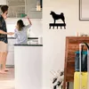 Akita Dog Key Rack Leash Hanger - 9 بوصات عريض/6 بوصات جدار معدني عريض