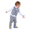 Baby Formal Suit Toddler Wedding Tuxedo niemowlę dżentelmen chrztu strój urodzinowy strój zimowy długie rękaw 3PCS231E4845727