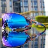 Lunettes de cyclisme de qualité supérieure Lunettes de vélo d'extérieur polarisées 4 lentilles Lunettes de soleil de vélo hommes femmes Lunettes de VTT avec étui Équitation pêche course Lunettes de soleil