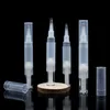 3 ml 5 ml Twist Up Pencil Lipgloss Packaging Cosmetic Pen Tube Container med silikonborste applikator Tips