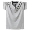 Plus size 5xl 6xl 7xl 8xl Men Big Alta Tshirt Mangas curtas Camiseta de tamanho grande algodão macho grande camiseta de verão Elastic Force D220618