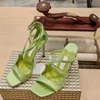Designer Classics Women Dress Shoes Luxurys Heels Sandals Sandal Läder 10cm Högklackat 35-41 Bröllopsfest Brudskor
