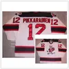 Chen37 C26 Nik1 #12 Ilkka Pikkarainen Vintage 90s Albany River Rats Hockey Jersey Tercited Tucked أي رقم وأسم قمصان الاسم