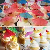 Decoração de festa 20/50 pçs mini coqueiro guarda-chuva de papel coquetel bebida frutas bolo varas havaiana favor bar decoração de casa de verão