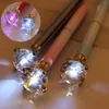 Multicolor Luminous Ballpoint Pens Fashion Office Stationery Diamond Lamp Pen LK143