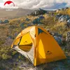 NatureHike 2 personen Ultralight 20D Camping Tent Outdoor Cycling Treking wandelen Backpacking Tents Waterdicht PU4000 Groene oranje H220419