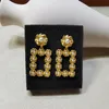 Sieraden Oorbellen Charm Dangle Kroonluchter Diamanten Gold Cupreous Gilt Personalized Hanger Earring