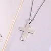 Pendant Necklaces RIR 316L Stainless Steel Prayer Bible Cross Necklace With Chain Silver Colors Fashion Jewelry For Men Women